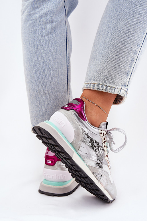 Tenisky model obuvi tenisky Dámske D.Franklin DFSH378006 strieborná farba Tenisky model obuvi tenisky Dámske D.Franklin DFSH378006 strieborná farba