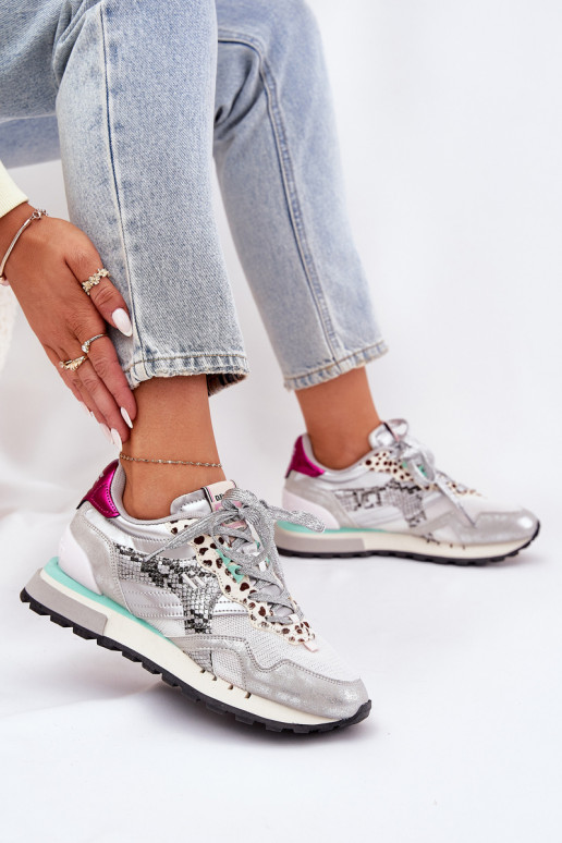 Tenisky model obuvi tenisky Dámske D.Franklin DFSH378006 strieborná farba Tenisky model obuvi tenisky Dámske D.Franklin DFSH378006 strieborná farba