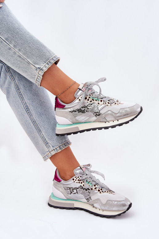 Tenisky model obuvi tenisky Dámske D.Franklin DFSH378006 strieborná farba Tenisky model obuvi tenisky Dámske D.Franklin DFSH378006 strieborná farba