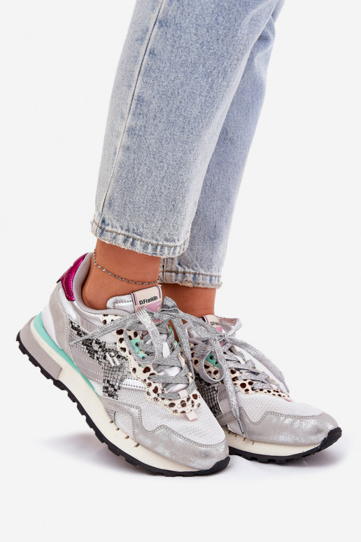 Tenisky model obuvi tenisky Dámske D.Franklin DFSH378006 strieborná farba Tenisky model obuvi tenisky Dámske D.Franklin DFSH378006 strieborná farba