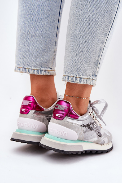 Tenisky model obuvi tenisky Dámske D.Franklin DFSH378006 strieborná farba Tenisky model obuvi tenisky Dámske D.Franklin DFSH378006 strieborná farba