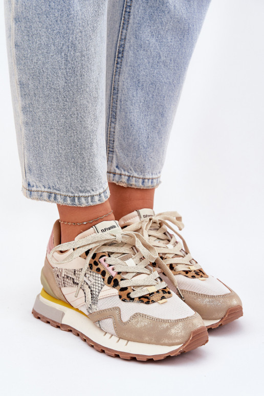 Tenisky model obuvi tenisky Dámske D.Franklin DFSH378006 zlatej farby Tenisky model obuvi tenisky Dámske D.Franklin DFSH378006 zlatej farby