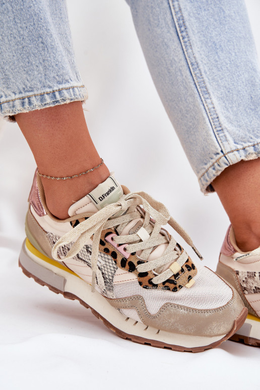 Tenisky model obuvi tenisky Dámske D.Franklin DFSH378006 zlatej farby Tenisky model obuvi tenisky Dámske D.Franklin DFSH378006 zlatej farby