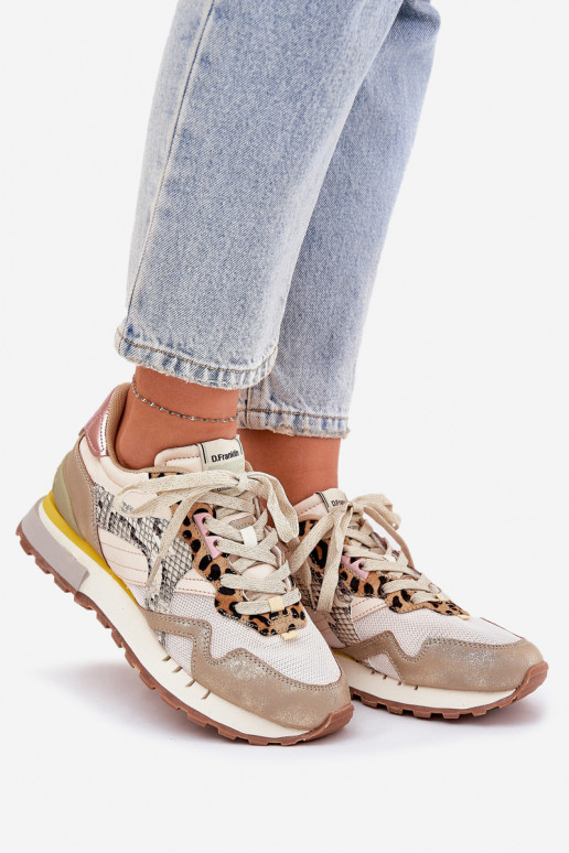 Tenisky model obuvi tenisky Dámske D.Franklin DFSH378006 zlatej farby Tenisky model obuvi tenisky Dámske D.Franklin DFSH378006 zlatej farby