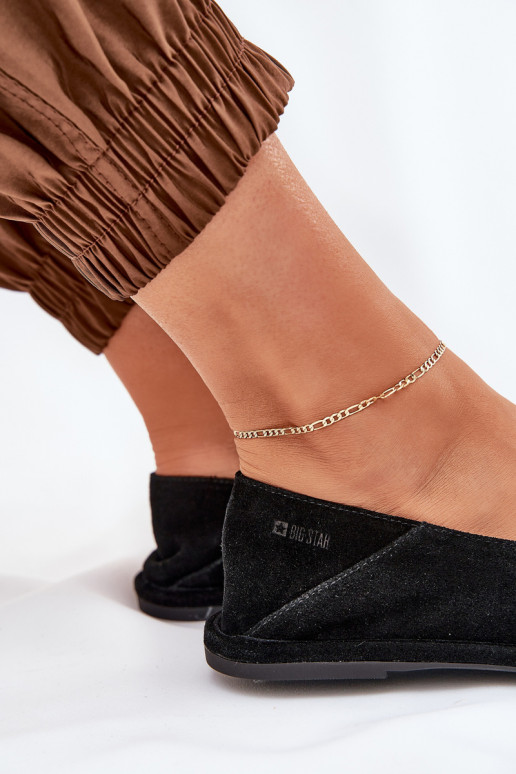 Semišové balerínky Dámske Big Star RR274080 čierna