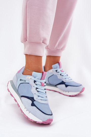 zo semišu Jednoduché tenisky Dámske Big Star RR274236 HI-POLY SYSTEM Modrá