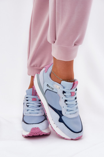 zo semišu Jednoduché tenisky Dámske Big Star RR274236 HI-POLY SYSTEM Modrá 2