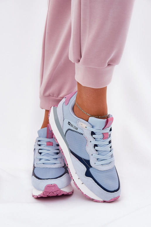 zo semišu Jednoduché tenisky Dámske Big Star RR274236 HI-POLY SYSTEM Modrá zo semišu Jednoduché tenisky Dámske Big Star RR274236 HI-POLY SYSTEM Modrá