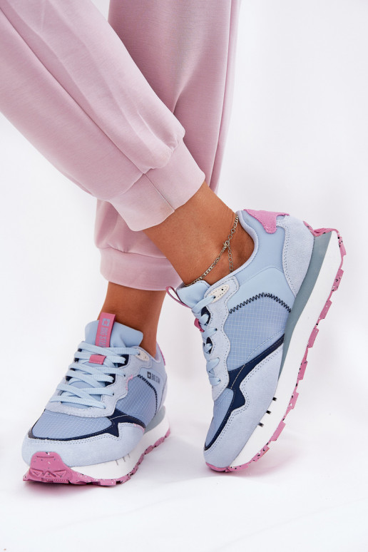 zo semišu Jednoduché tenisky Dámske Big Star RR274236 HI-POLY SYSTEM Modrá zo semišu Jednoduché tenisky Dámske Big Star RR274236 HI-POLY SYSTEM Modrá