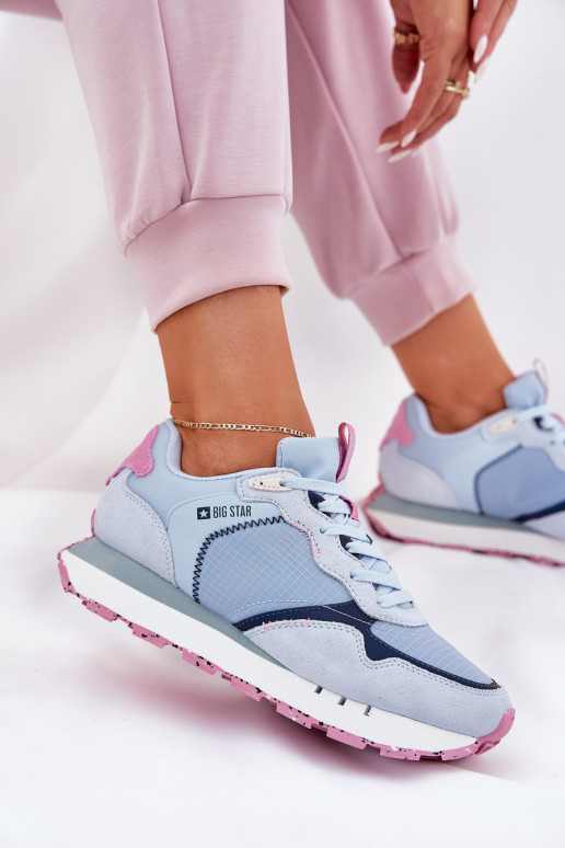 zo semišu Jednoduché tenisky Dámske Big Star RR274236 HI-POLY SYSTEM Modrá zo semišu Jednoduché tenisky Dámske Big Star RR274236 HI-POLY SYSTEM Modrá