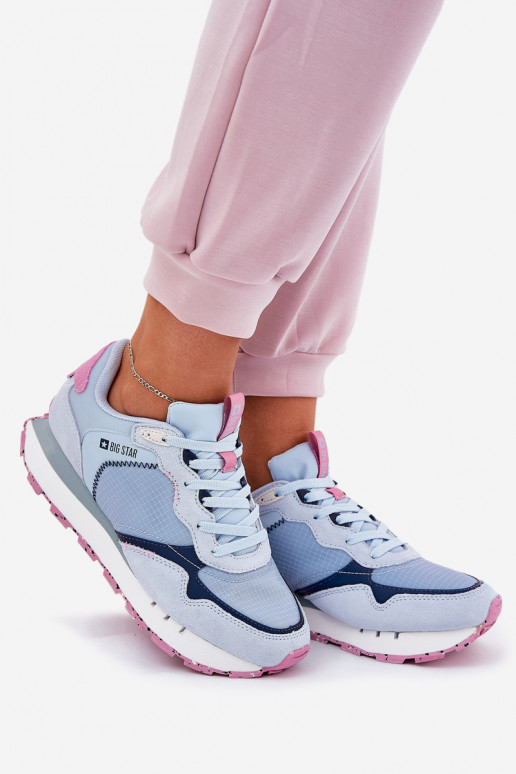 zo semišu Jednoduché tenisky Dámske Big Star RR274236 HI-POLY SYSTEM Modrá zo semišu Jednoduché tenisky Dámske Big Star RR274236 HI-POLY SYSTEM Modrá