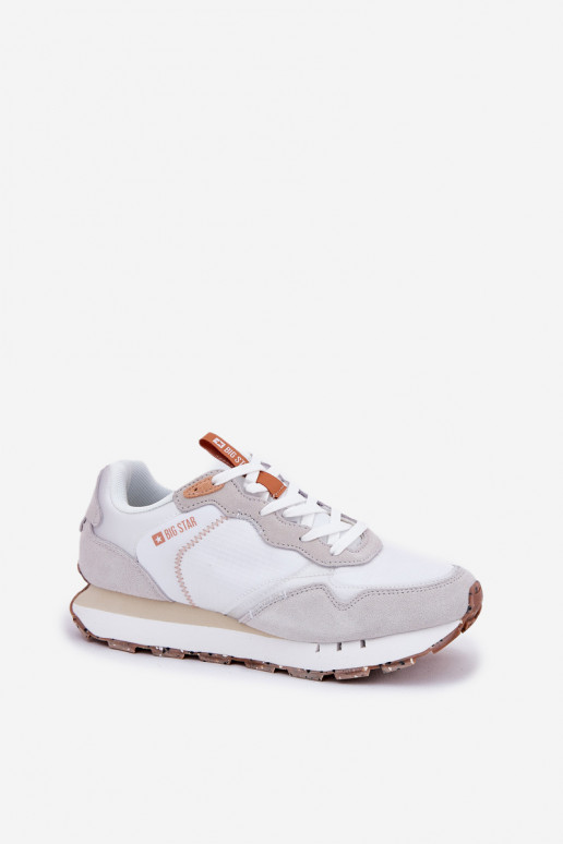 zo semišu Jednoduché tenisky Dámske Big Star RR274235 HI-POLY SYSTEM béžová zo semišu Jednoduché tenisky Dámske Big Star RR274235 HI-POLY SYSTEM béžová