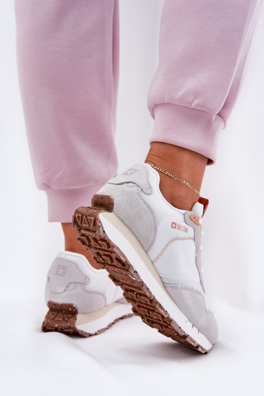 zo semišu Jednoduché tenisky Dámske Big Star RR274235 HI-POLY SYSTEM béžová zo semišu Jednoduché tenisky Dámske Big Star RR274235 HI-POLY SYSTEM béžová