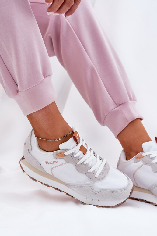 zo semišu Jednoduché tenisky Dámske Big Star RR274235 HI-POLY SYSTEM béžová zo semišu Jednoduché tenisky Dámske Big Star RR274235 HI-POLY SYSTEM béžová