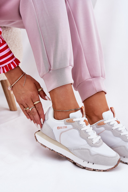 zo semišu Jednoduché tenisky Dámske Big Star RR274235 HI-POLY SYSTEM béžová zo semišu Jednoduché tenisky Dámske Big Star RR274235 HI-POLY SYSTEM béžová