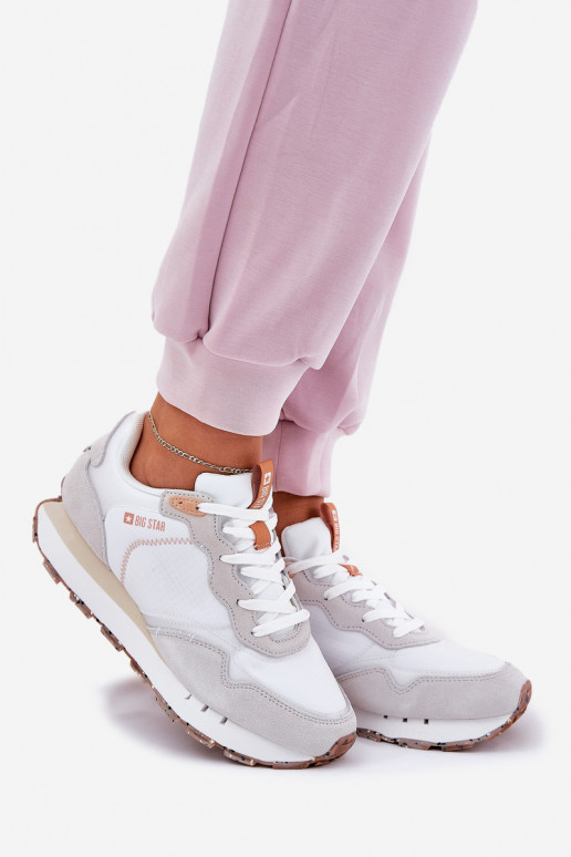 zo semišu Jednoduché tenisky Dámske Big Star RR274235 HI-POLY SYSTEM béžová zo semišu Jednoduché tenisky Dámske Big Star RR274235 HI-POLY SYSTEM béžová