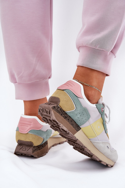 zo semišu Tenisky model obuvi Dámske Big Star RR274244 HI-POLY SYSTEM sivá-žltá zo semišu Tenisky model obuvi Dámske Big Star RR274244 HI-POLY SYSTEM sivá-žltá