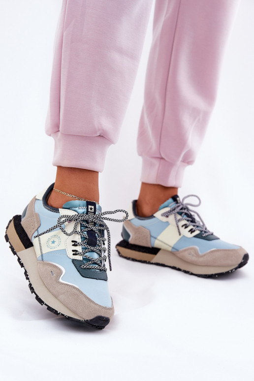 zo semišu Tenisky model obuvi Dámske Big Star RR274245 HI-POLY SYSTEM sivá-Modrá zo semišu Tenisky model obuvi Dámske Big Star RR274245 HI-POLY SYSTEM sivá-Modrá