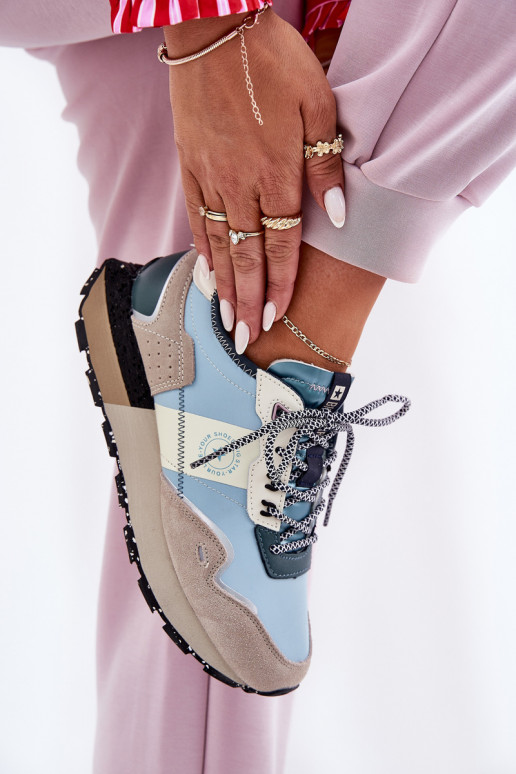 zo semišu Tenisky model obuvi Dámske Big Star RR274245 HI-POLY SYSTEM sivá-Modrá zo semišu Tenisky model obuvi Dámske Big Star RR274245 HI-POLY SYSTEM sivá-Modrá