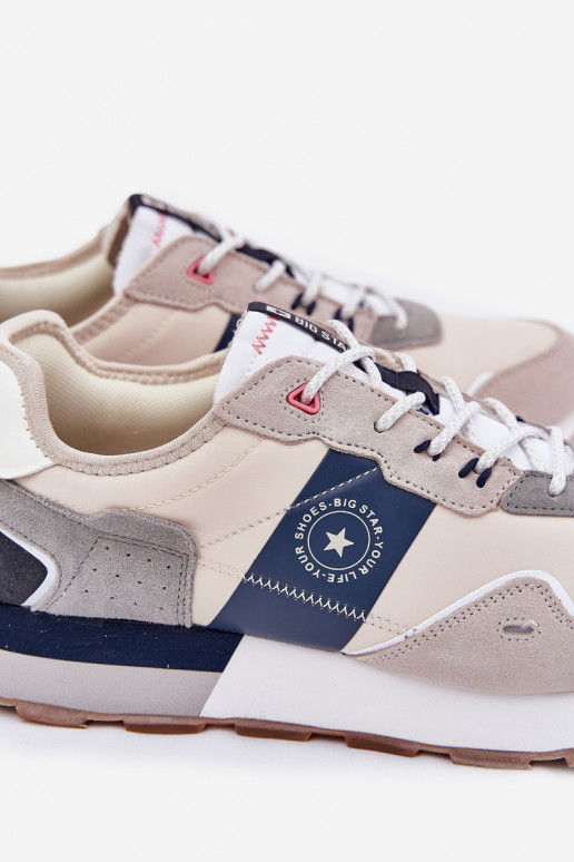 zo semišu Tenisky model obuvi pánske s platformou Big Star RR174471 Hi-Poly System sivá zo semišu Tenisky model obuvi pánske s platformou Big Star RR174471 Hi-Poly System sivá