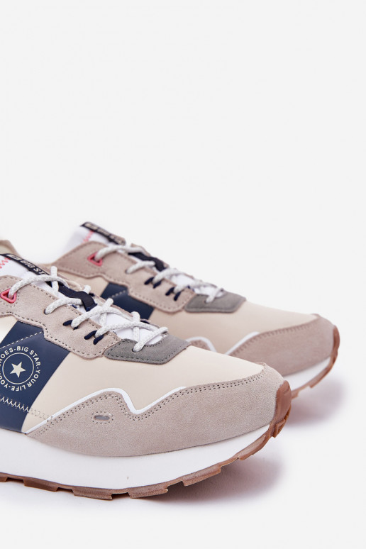 zo semišu Tenisky model obuvi pánske s platformou Big Star RR174471 Hi-Poly System sivá zo semišu Tenisky model obuvi pánske s platformou Big Star RR174471 Hi-Poly System sivá