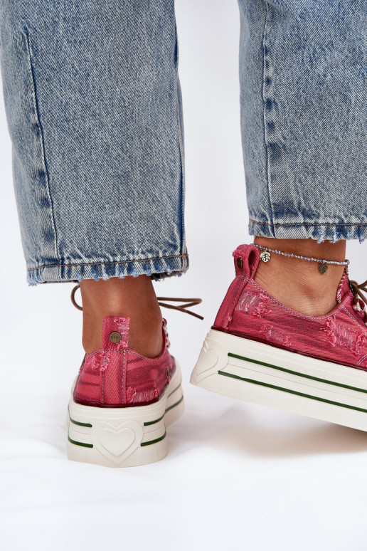 Bežná obuv s platformou GOE RR2N4104 červená Bežná obuv s platformou GOE RR2N4104 červená