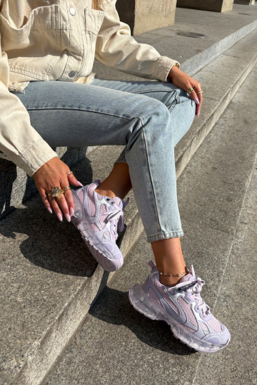 Kožené Tenisky model obuvi Dámske GOE RR2N4081 Fialová 2