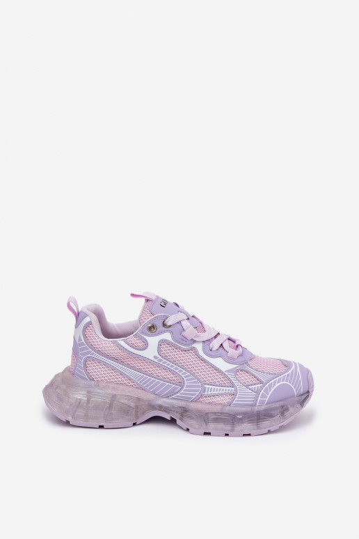 Kožené Tenisky model obuvi Dámske GOE RR2N4081 Fialová Kožené Tenisky model obuvi Dámske GOE RR2N4081 Fialová