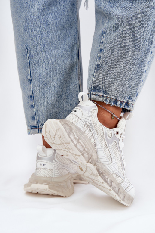 Kožené Tenisky model obuvi Dámske GOE RR2N4083 béžová Kožené Tenisky model obuvi Dámske GOE RR2N4083 béžová