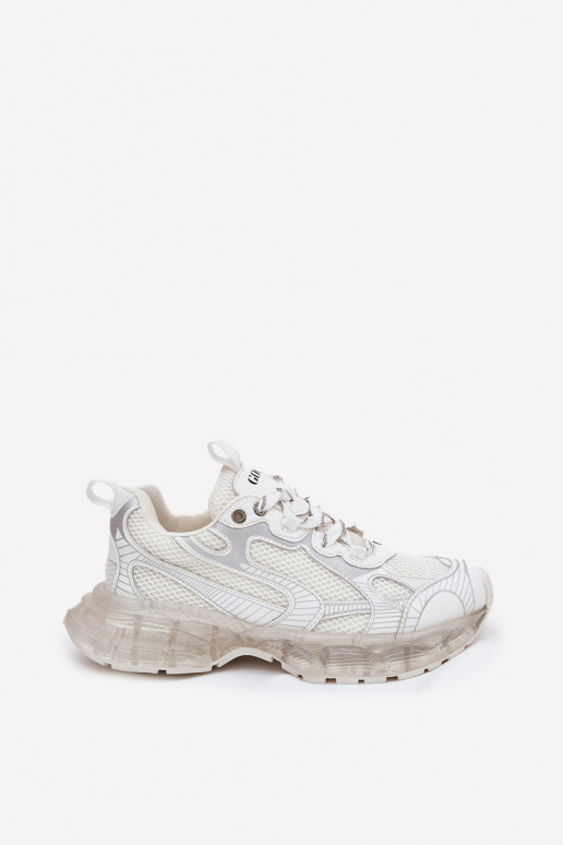 Kožené Tenisky model obuvi Dámske GOE RR2N4083 béžová Kožené Tenisky model obuvi Dámske GOE RR2N4083 béžová