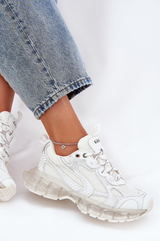 Kožené Tenisky model obuvi Dámske GOE RR2N4083 béžová Kožené Tenisky model obuvi Dámske GOE RR2N4083 béžová