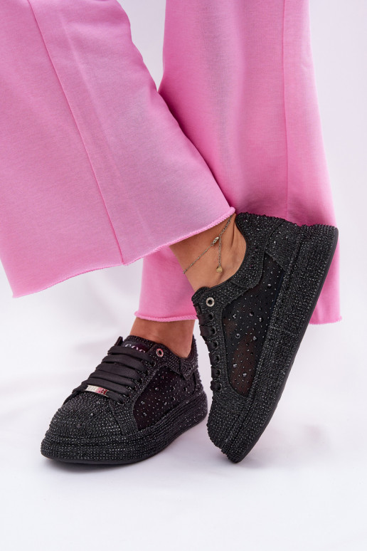 Zdobené Tenisky model obuvi s platformou GOE NN2N4021 čierna