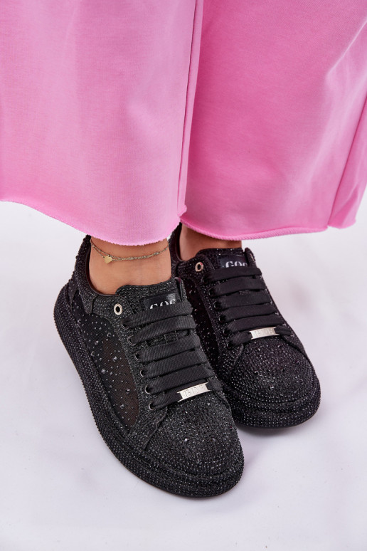 Zdobené Tenisky model obuvi s platformou GOE NN2N4021 čierna