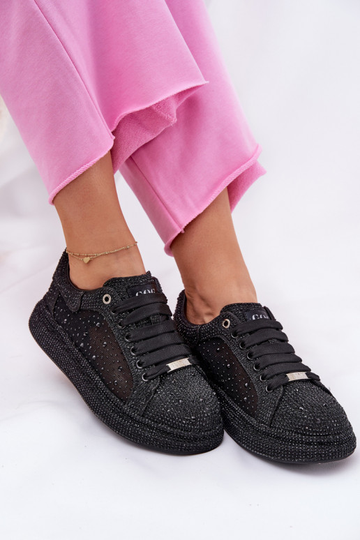 Zdobené Tenisky model obuvi s platformou GOE NN2N4021 čierna