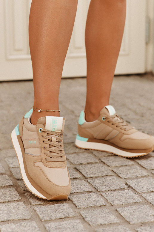 zo semišu Tenisky model obuvi Dámske Big Star RR274A048 HI-POLY SYSTEM béžová zo semišu Tenisky model obuvi Dámske Big Star RR274A048 HI-POLY SYSTEM béžová