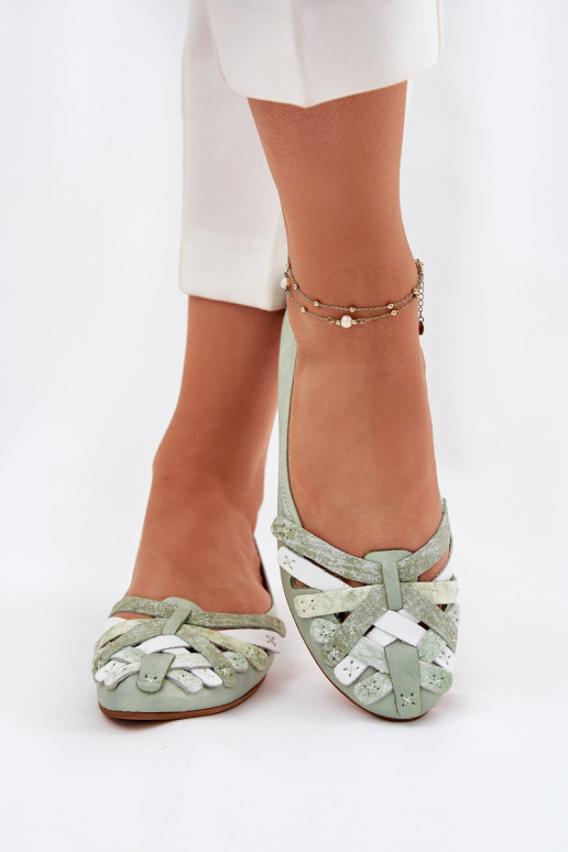 Dámske Balerínky Máciejka 01358-50 mätové farby Dámske Balerínky Máciejka 01358-50 mätové farby