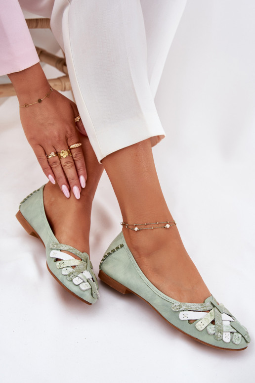 Dámske Balerínky Máciejka 01358-50 mätové farby Dámske Balerínky Máciejka 01358-50 mätové farby