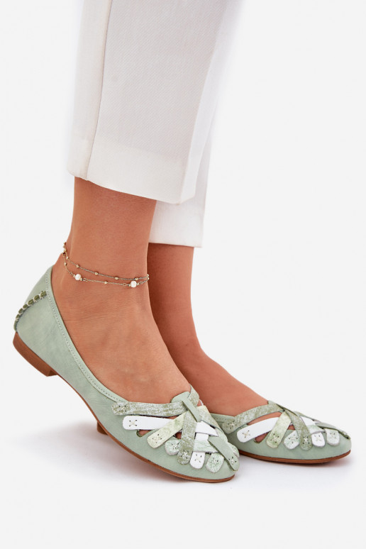 Dámske Balerínky Máciejka 01358-50 mätové farby Dámske Balerínky Máciejka 01358-50 mätové farby