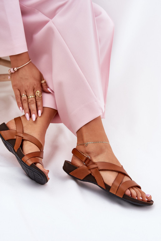 rovná sa Dámske sandále Dámske Zazoo 40032 Hnedá farba