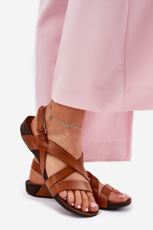 rovná sa Dámske sandále Dámske Zazoo 40032 Hnedá farba