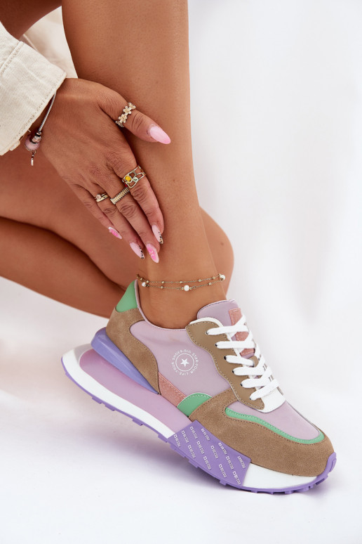 zo semišu Tenisky model obuvi Dámske s platformou Big Star RR274815 HI-POLY SYSTEM Ružová zo semišu Tenisky model obuvi Dámske s platformou Big Star RR274815 HI-POLY SYSTEM Ružová