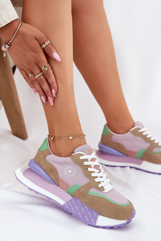 zo semišu Tenisky model obuvi Dámske s platformou Big Star RR274815 HI-POLY SYSTEM Ružová zo semišu Tenisky model obuvi Dámske s platformou Big Star RR274815 HI-POLY SYSTEM Ružová