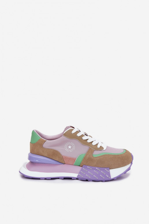 zo semišu Tenisky model obuvi Dámske s platformou Big Star RR274815 HI-POLY SYSTEM Ružová zo semišu Tenisky model obuvi Dámske s platformou Big Star RR274815 HI-POLY SYSTEM Ružová