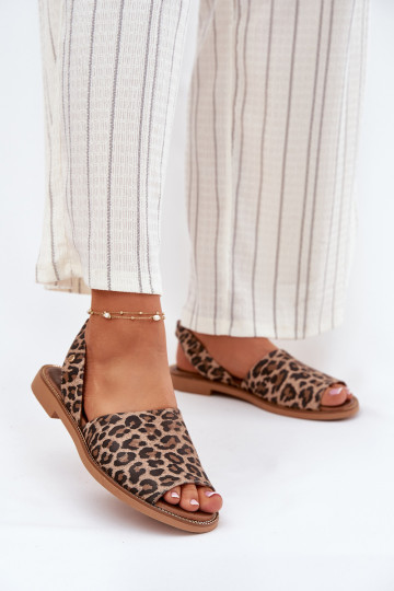 Zazoo 40327 kožené nazúvacie topánky s leopardím vzorom 2