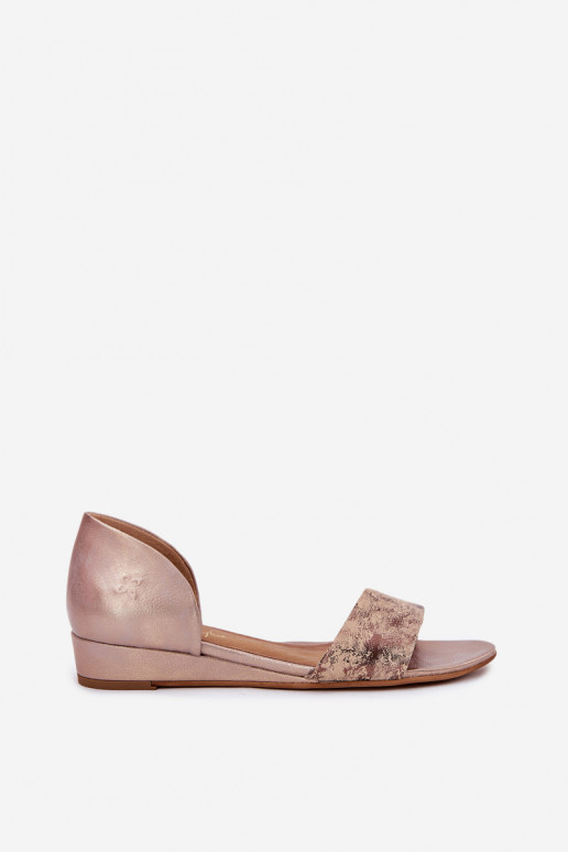 Dámske sandále Máciejka 01971-71 zlatej farby Dámske sandále Máciejka 01971-71 zlatej farby