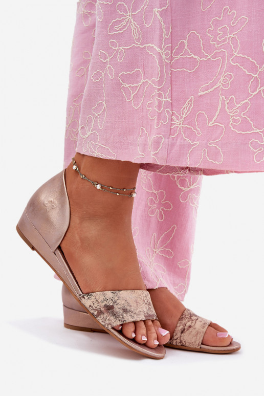 Dámske sandále Máciejka 01971-71 zlatej farby Dámske sandále Máciejka 01971-71 zlatej farby