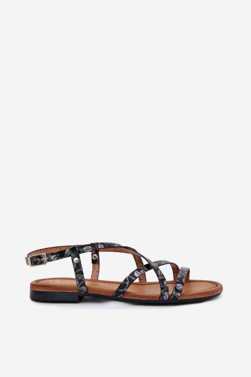 rovná sa Dámske sandále Dámske Máciejka 06635-05 čierna rovná sa Dámske sandále Dámske Máciejka 06635-05 čierna