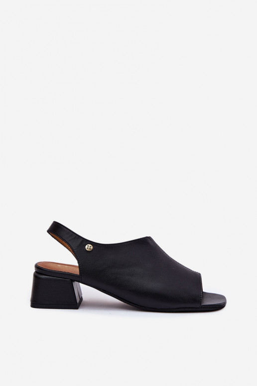 Dámske sandále Dámske Zapnuté Klocku Máciejka 06975-01 čierna Dámske sandále Dámske Zapnuté Klocku Máciejka 06975-01 čierna