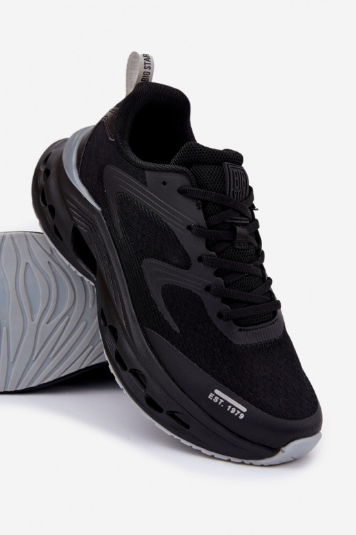 tenisky pánske s platformou Big Star RR174022 Hi-Poly System čierna tenisky pánske s platformou Big Star RR174022 Hi-Poly System čierna