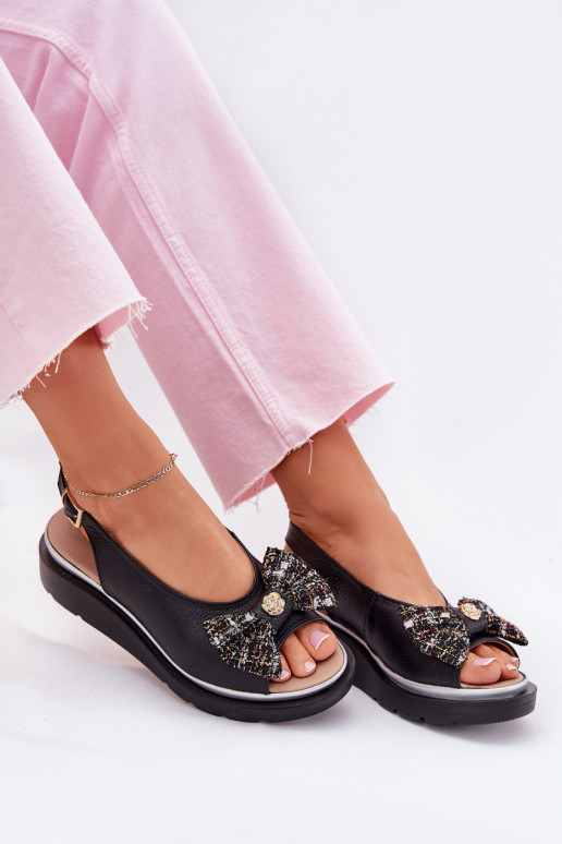 Dámske sandále Dámske Zapnuté INedge so stuhami Zazoo 1882 čierna Dámske sandále Dámske Zapnuté INedge so stuhami Zazoo 1882 čierna